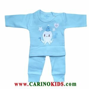 بلوز و شلوار ایستر 100% پنبه رنگ آبی