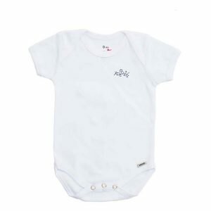 زیر دکمه آستین کوتاه آدمک رنگ سفید