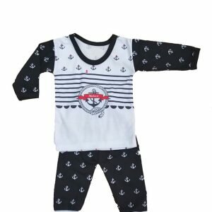 لباس نوزادی طرح ملوانی سایز یک