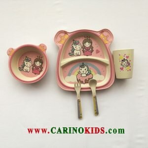 ست 5 تکه غذا خوری بامبو مدل prince